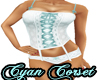 Cyan Corset Top ONLY