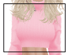 Crop sweater fit-pink