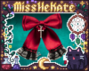 Goth red bow