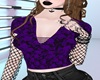 Purple Floral T + Net