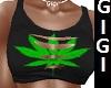420 weed crop top