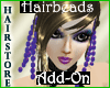 HS Rave Purple Hairbeads