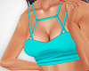 ! Strappy Crop Teal