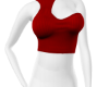 red cut out top