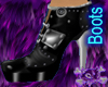 Steel Plated Boot Black
