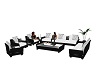 Black/White sofa set