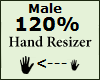 Hand Scaler 120% Male