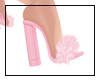Fur  heels-pink
