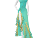 Aqua Starlet Gown