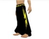 ylw+blk tribal pants