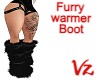 Black Furry Warmer Boots