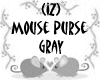 (IZ) Mouse Purse Gray