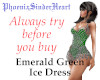 Emerald Green Ice Dress