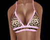 Leopard Bikini Top Pink