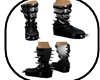 Black Silver Spiked Boot