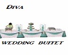 teal wedding buffet anim