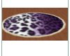 purple cheetah rug