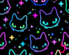 BG Cats Neon Animated