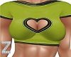 Z- My Heart Top Green