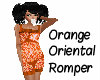 Orange Oriental Romper