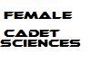 female cadet sciences