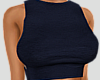 E* Navy Crop Top