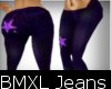 BMXL purple skinny jeans