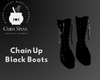 Chain Up Black Boots