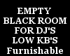 Empty Black DJ ROOM