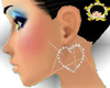 heart diamond Earrings