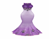 Purple Flowered Dress