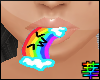:S Rainbow Mouth Card
