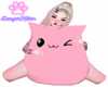 Pink Cat Pillow
