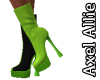 AA Black Green Boots