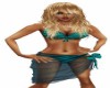 TEAL BIKINI w/ WRAP
