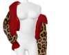 layer fur red leopard
