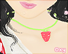 ♡ strawberry necklace