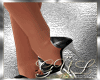 Hollow black heels