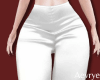 Satin White Pants