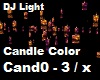 DJ Light Candle Color