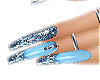 ♡ Blue | Sparkle Nails