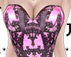 poodle pink corset