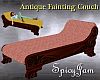 Antq Fainting Couch Pink