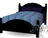 purple blue twin bed