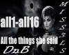 All the things she said