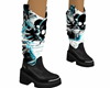 cow girl boots skuls
