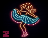Neon Dancing Girl 1