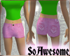 SoA Pink Jean Shorts