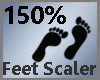 150% Scaler Feet /M