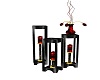 BLACK/RED/GOLD CANDLES